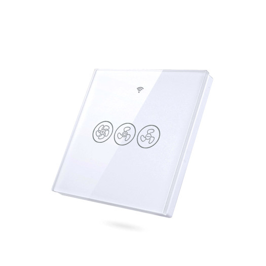 Smart Wifi Fan Switch EU Standard RF 433Mhz Tuya WiFi Smart Fan Switch , Work With Alexa Google Home & Tuya App Control PST-WS-EU-F